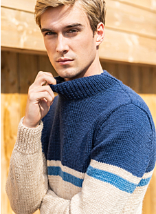 High neck 3 color sweater Damien