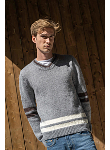 3 color V-neck sweater Remi