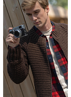Patterned raglan jacket Simon