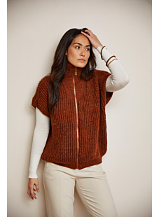 Lisa sleeveless zipped waistcoat