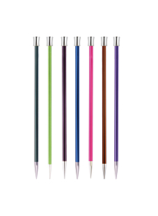 Straight needles, coloured metal, 40 cm, Knit Pro