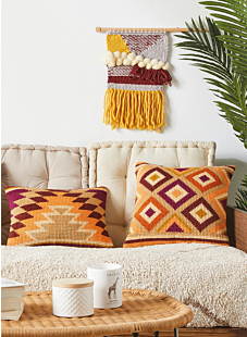Aztec cross-stitch cushion kit, 40 x 40 cm