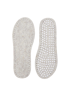 Beige sew-on soles for slipper socks, size EUR 39 (UK size 6)