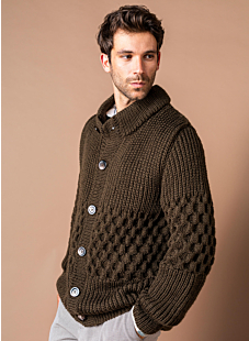 Honeycomb jacket with high neck