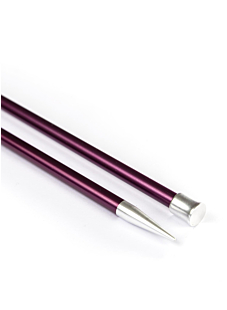 Straight needles, coloured metal, 40 cm, Knit Pro