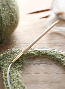Circular needles, bamboo, 5 mm - 80 cm