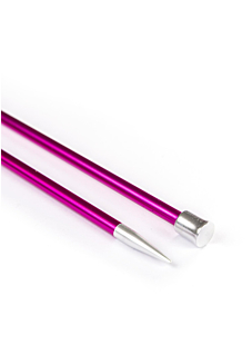 Straight needles,, coloured metal, 5 mm - 40 cm, Knit Pro