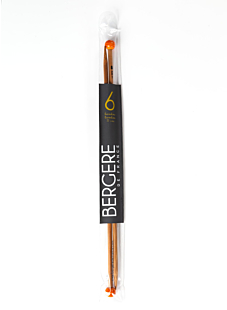 Straight needles, bamboo, 6 mm - 33 cm