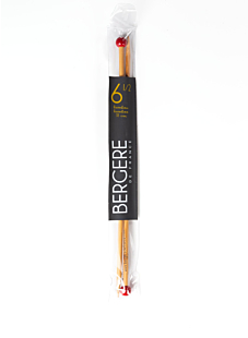 Straight needles, bamboo, 6.5 mm - 33 cm