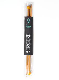 Straight needles, bamboo, 9 mm - 33 cm
