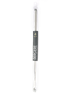 Straight needles, grey aluminium, 4 mm - 50 cm