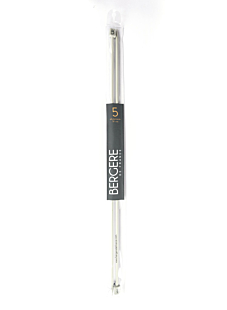 Straight needles, grey aluminium, 5 mm - 50 cm
