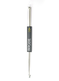 Straight needles, grey aluminium, 6 mm - 50 cm