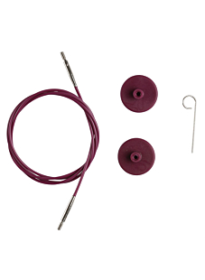 Cable and 2 end caps, 80 cm, Knit Pro