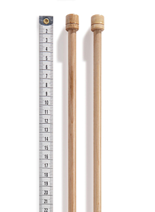 Straight needles, maple, 7 mm - 50 cm