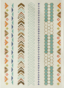 Customisable frieze design sheet, 22 cm x 30 cm, Bergère de France