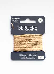 Caramel embroidery thread, 10 metres, Bergère de France