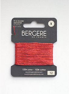 Coral embroidery thread, 10 metres, Bergère de France