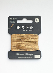Putty-coloured embroidery thread, 10 metres, Bergère de France