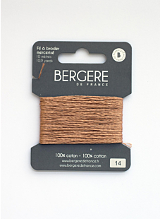 Beige embroidery thread, 10 metres, Bergère de France