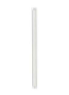Double-pointed needles (5-pack), grey aluminium, 2.5 mm - 20 cm