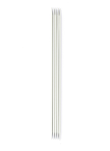 Double-pointed needles (5-pack), grey aluminium, 3.5 mm - 20 cm
