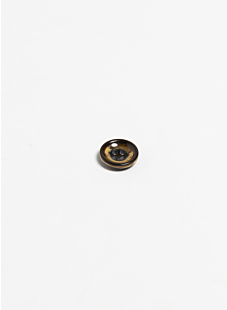 Pack of 6 satin marbled grey buttons  Ø15 mm café