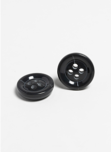 Pack of 5 large bio-resin buttons Ø34 mm anthracite