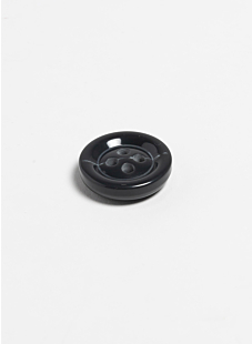 Pack of 5 large bio-resin buttons Ø34 mm anthracite