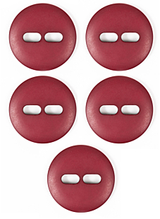 Lot de 5 boutons Ø 34 mm Prune