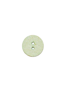 Lot de 6 boutons coton recyclé vert Ø 18 mm
