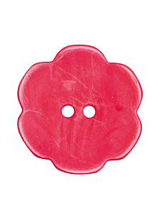 Lot de 6 boutons fleurs nacre lotus Ø 25 mm