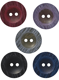 Pack of 7 Purple buttons Ø 30 mm