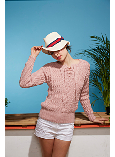 henley neck sweater