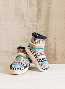 Childs fairisle slippers