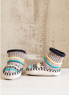 Childs fairisle slippers