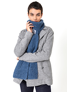 Garter stitch scarf