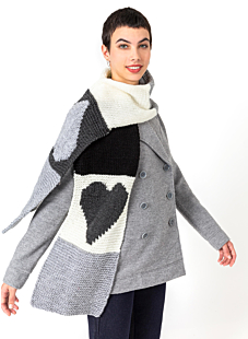 Heart scarf