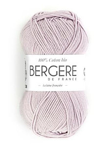 100 % COTON BIO LILAS