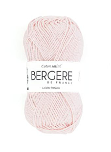 COTON SATINE ROSE PALE