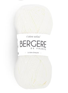 COTON SATINE BLANC