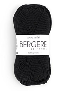 COTON SATINE NOIR