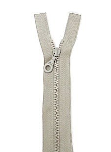 Open-end beige zipper, 50 cm