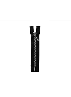 Fermeture métal non séparable noir 30 cm