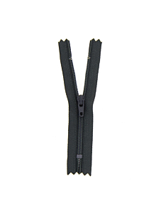 Fermeture nylon non séparable gris acier, 45 cm