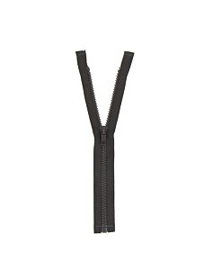 Fermeture injectée n°5 séparable marron foncé, 60 cm
