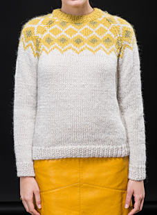 Sweater with fair isle Yoke