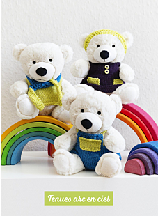 Tenues arc-en-ciel, ours blanc