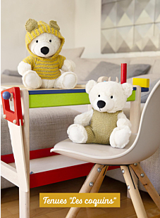 Tenues "les coquins", ours blanc