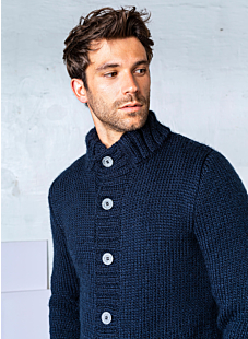 Jacket with high neck
